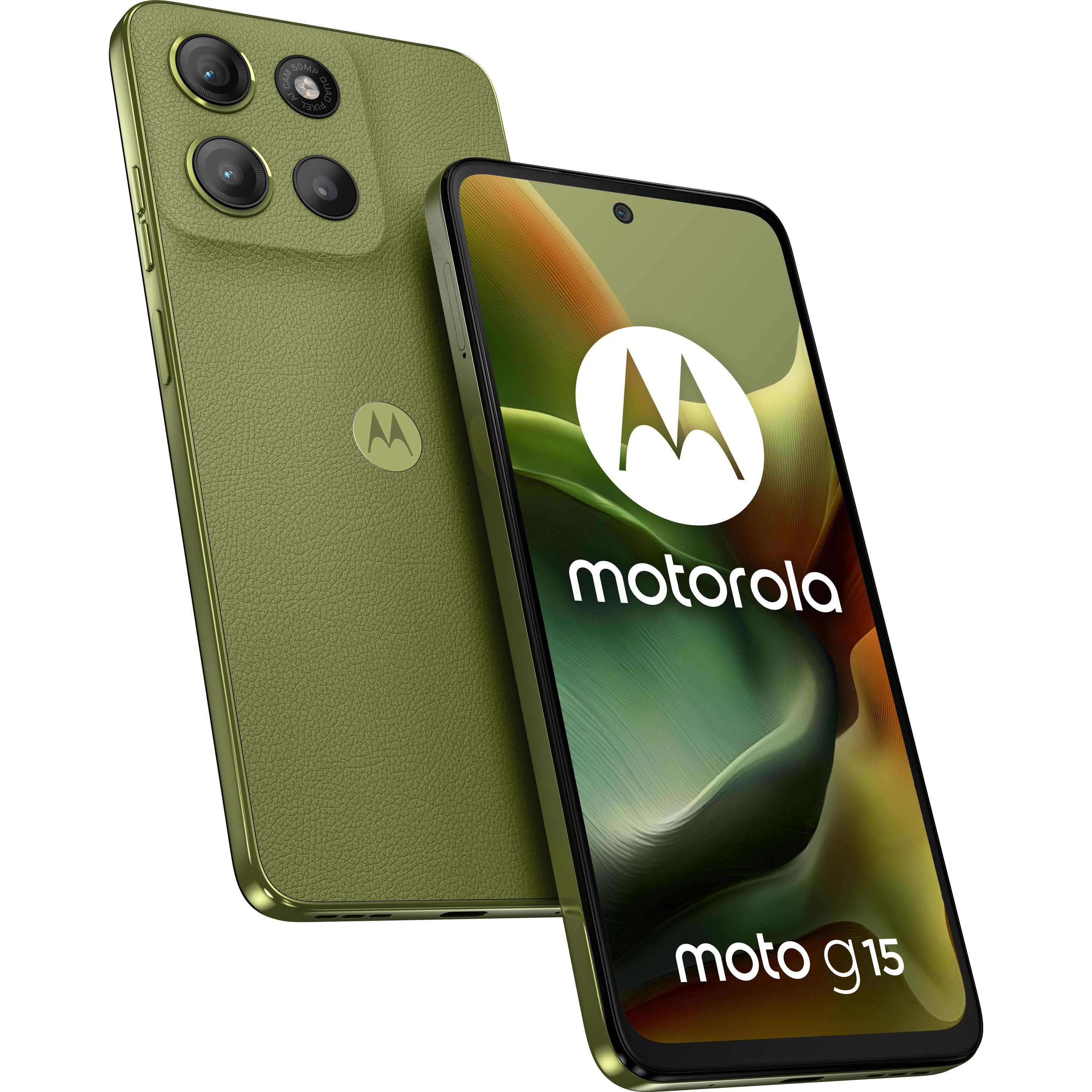 Thumbnail - Motorola moto g15 (128 GB, Iguana Green, 6.72", Dual SIM, 50 Mpx, 4G), Smartphone, Grün