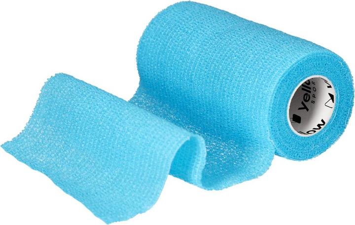 Actual product image Yellow Kohäsive Fixierbinden 10cmx4.5m, blau