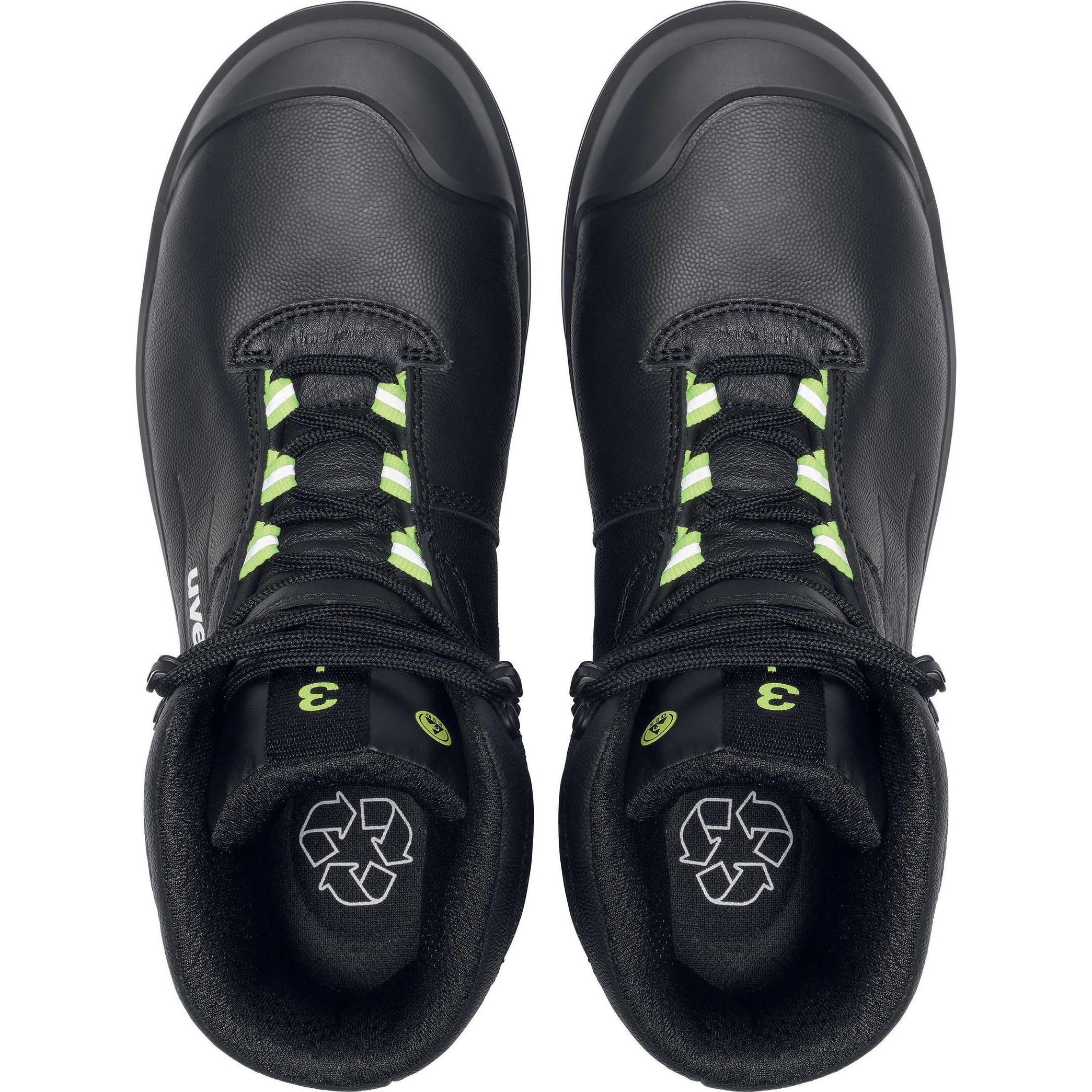 Thumbnail - Uvex Safety, Sicherheitsschuhe, 6872352 Sicherheitsstiefel S3 Schuhgrösse (EU): 51 Schwarz, Gelb 1 Paar (S3, 52)