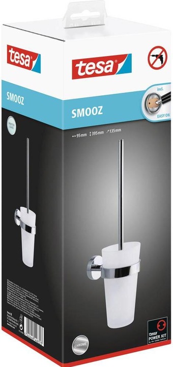 Produktbild tesa SMOOZ WC-Bürstengarnitur inkl. Klebelösung ohne Bohren