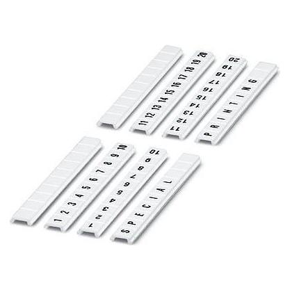 Phoenix Contact Phoenix 0809528 Terminal block markers 10Stück(e) Klemmenblockzubehör, Elektronikkabel + Stecker, Weiss
