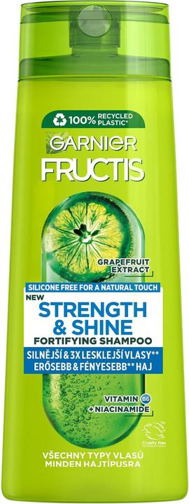 Produktbild Garnier Fructis Strength & Shine Strengthening Shampoo 400ml (400 ml, Flüssiges Shampoo)