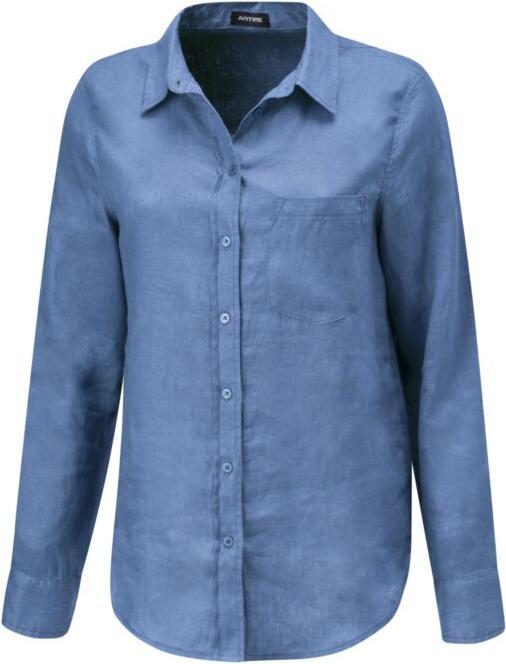 Immagine prodotto Artime Leinenbluse mit Hemdkragen, uni (M)