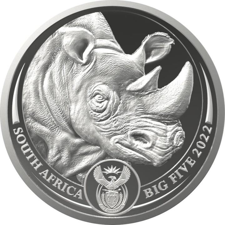 South Africa Mint Silber Nashorn 1000 g - Big Five Serie II - 2022 (999, 2022)