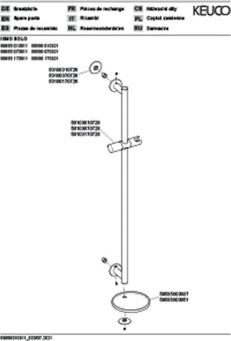 Produktbild Keuco Brause-Set IXMO mit Ablage vc sw-gr