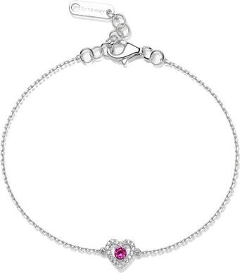 Brosway Silver Bracelet Heart With Zircons Passion Ruby Fancy Fpr129