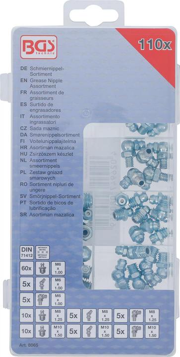 Image du produit BGS Schmiernippel-Sortiment | 110-tlg.