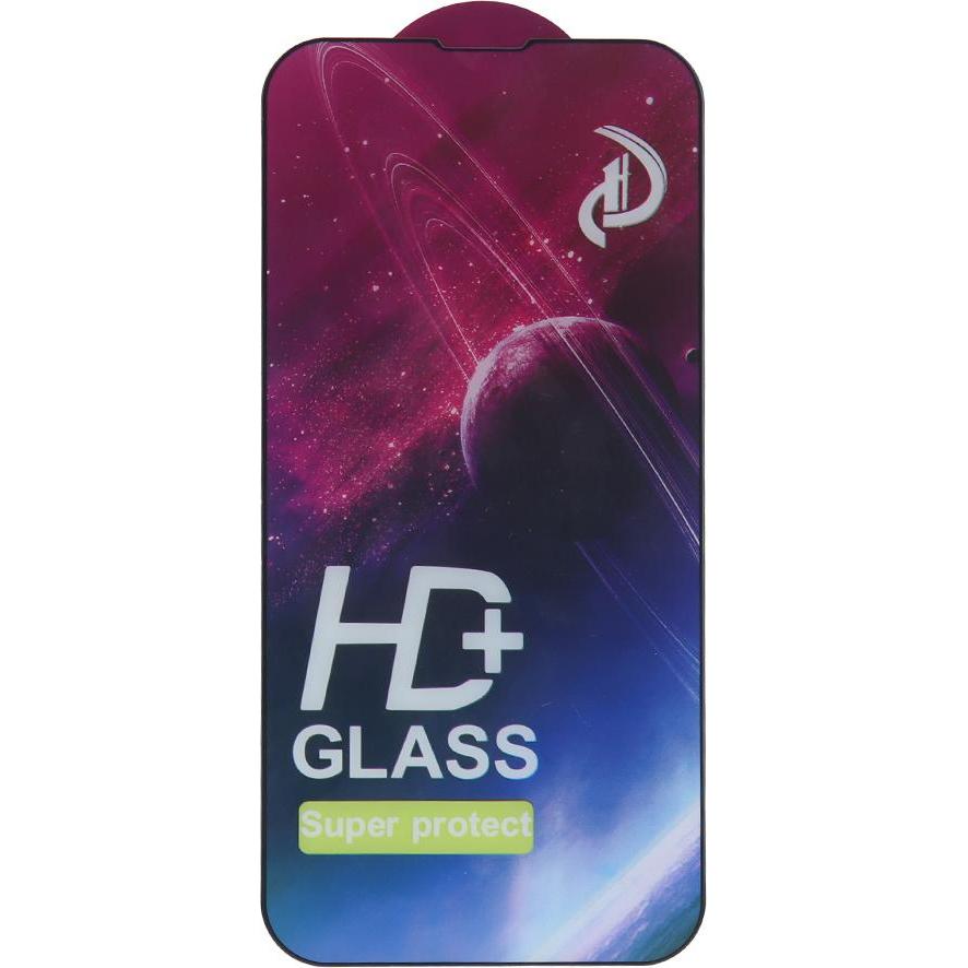Thumbnail - OEM Gehärtetes Glas 9D iPhone 13 / 13 Pro / 14 6,1" schwarzer Rahmen (1 Stück, Apple iPhone 13), Smartphone Schutzfolie,...
