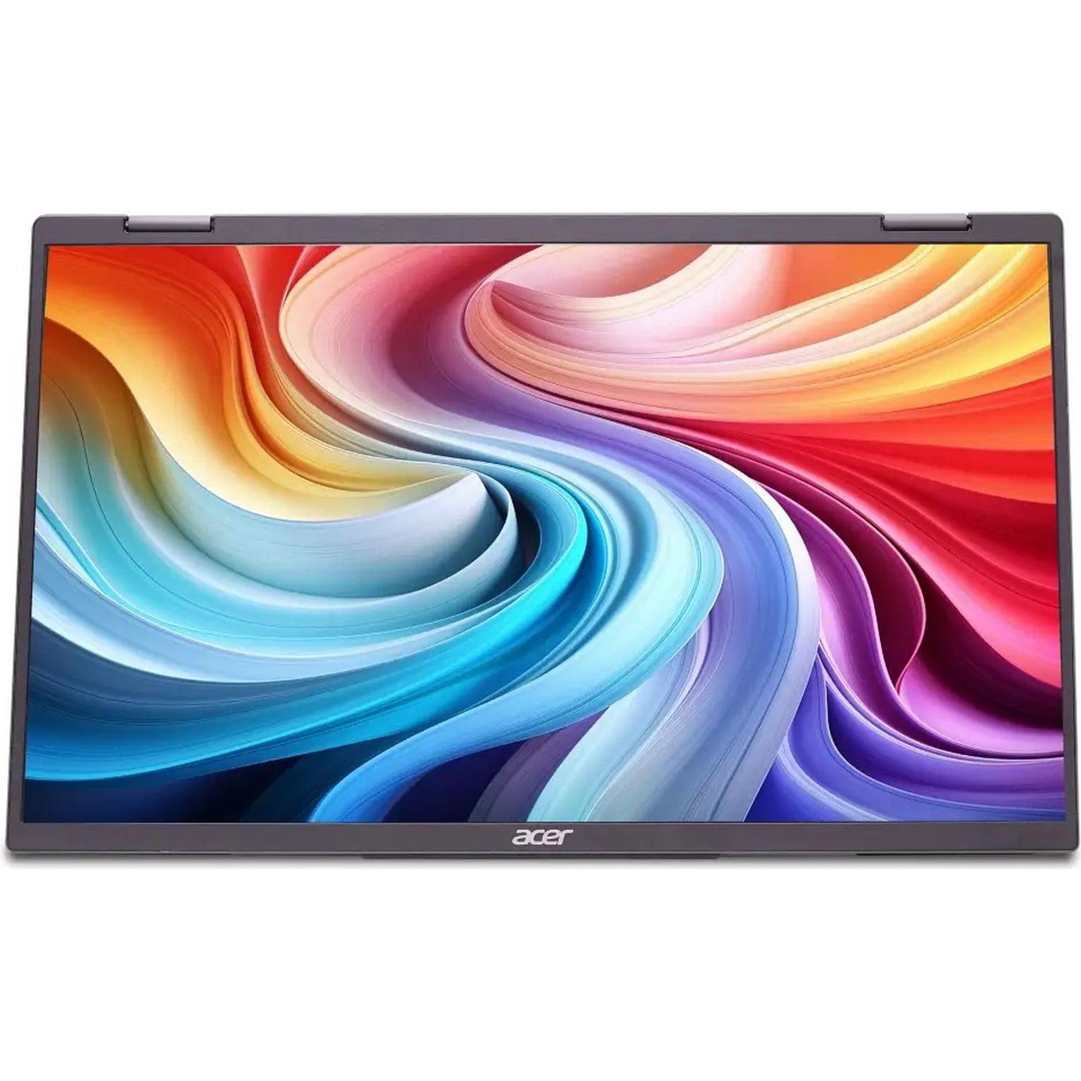 Acer Foldable Portable Monitor Pd163qsmiuux (1920 x 1080 Pixel, 15.60"), Monitor, Grau, Silber