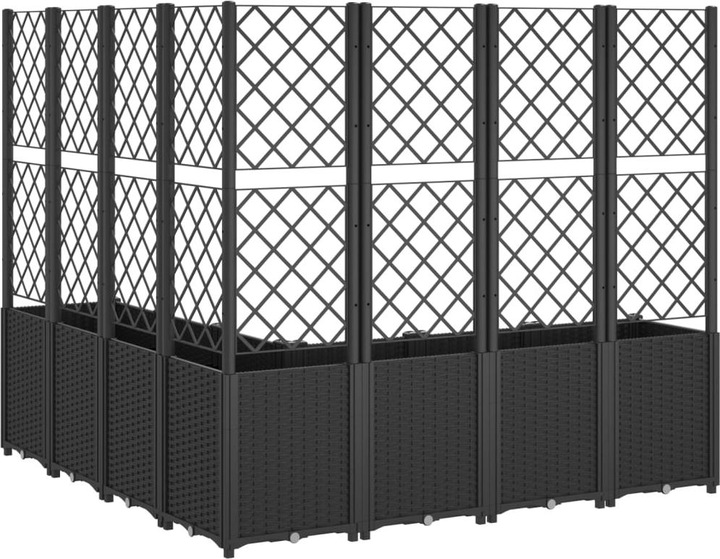 Actual product image VidaXL Planter with trellis PP