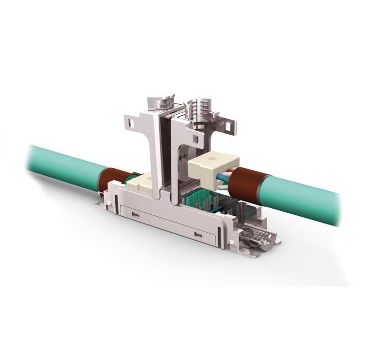 Actual product image ZVK EasyLan fixLink Extender Cat.6A (Class EA) ISO/IEC, shielded (Network coupling)