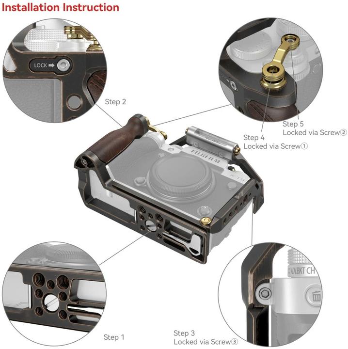 Actual product image SmallRig 3872 Retro Handheld Cage Kit for FUJIFILM X-T5 (Novelty) (Cage)