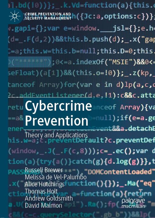 Nährwerte und Zutaten Cybercrime Prevention (Englisch, Thomas Holt, Russell Brewer, Melissa de Vel-Palumbo, Andrew Goldsmith, Alice Hutchings, 2019)