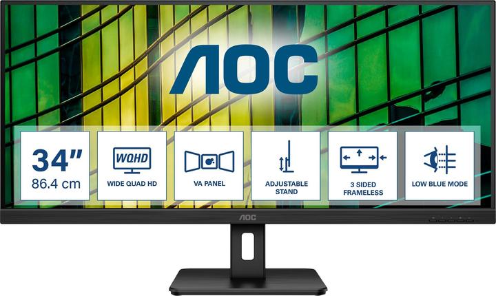 Actual product image AOC U34E2M (3440 x 1440 pixels, 34")