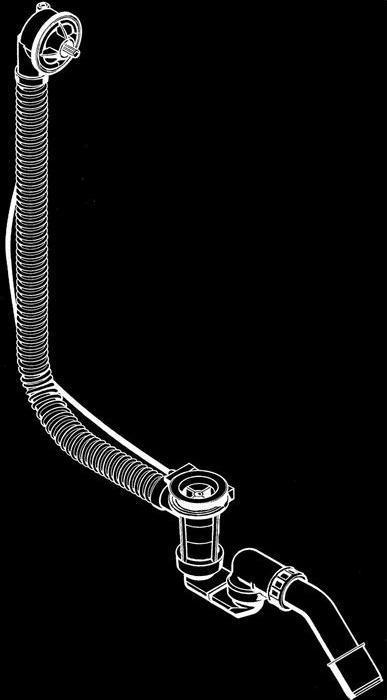 Actual product image hansgrohe FLEXAPLUS bath overflow fitting (Overflow set)