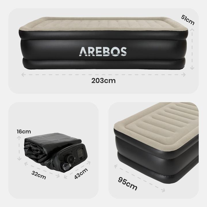 Image du produit Arebos Matelas gonflable (95 x 203 cm)