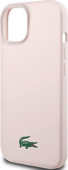 Produktbild Lacoste LCHMP15SSLOI iPhone 15 / 14 / 13 6.1" różowy/pink hardcase Silicone MagSafe (Apple iPhone 15)