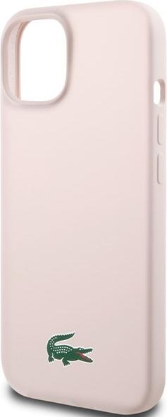 Actual product image Lacoste LCHMP15SSLOI iPhone 15 / 14 / 13 6.1" różowy/pink hardcase Silicone MagSafe (Apple iPhone 15)