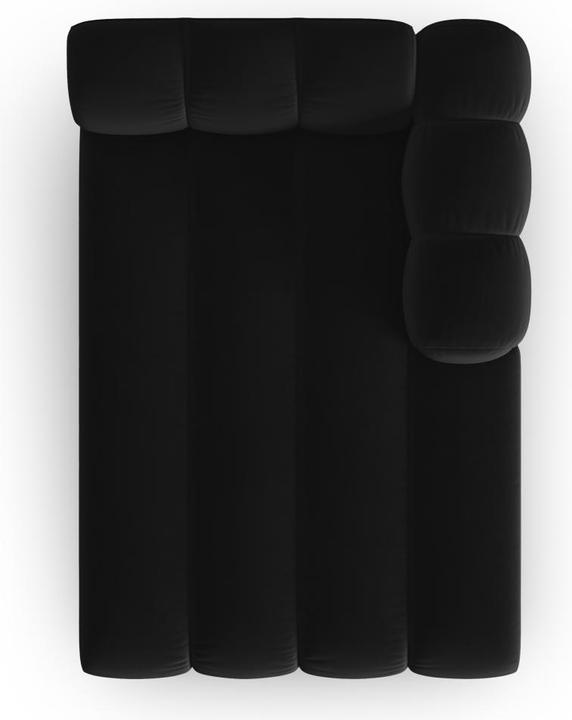 Image du produit Micadoni Velours Méridienne Droite, "Lupine", 2 Places, 117x177x70Fabriqué en Europe (Recamière)