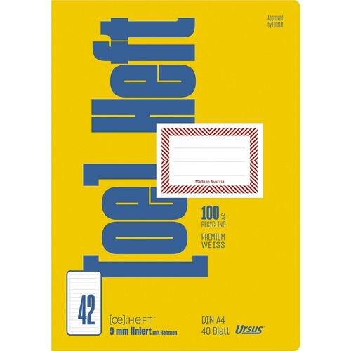 Format Schulheft Ursus FX42 Weiss Liniert A4 80 g/m2 (A4, Liniert) (12-A4/40)