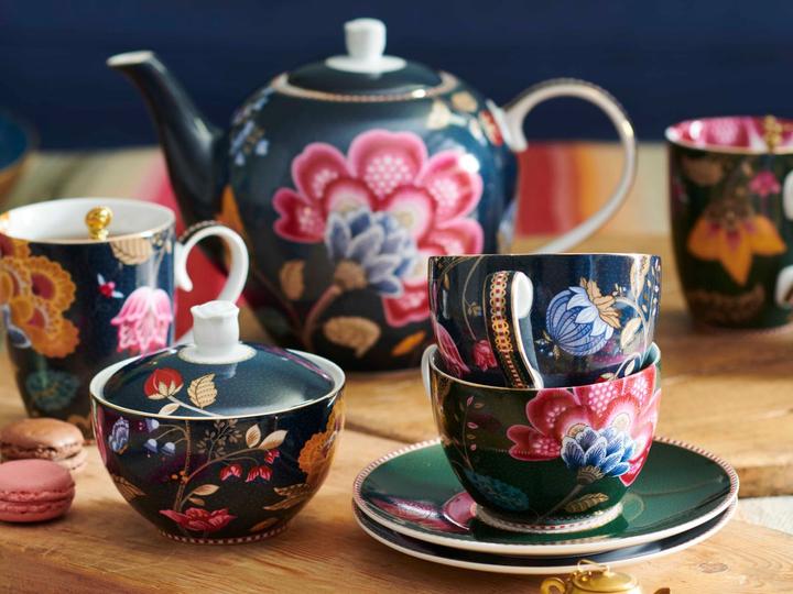 Immagine prodotto PIP Studio Tazza Fantasy Denim Blue con piattino 280ml Set6 (280 ml, 1 x)