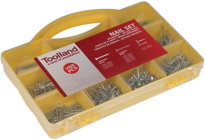 Produktbild Toolland Nägel-Sortiment (1060 Stück, 60 mm)
