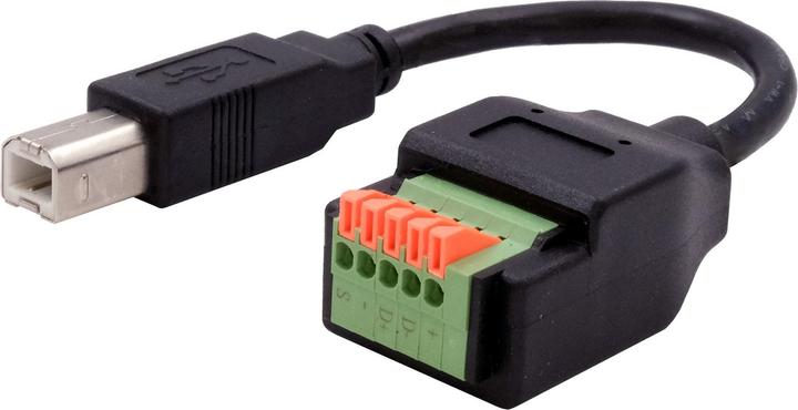 Actual product image Exsys USB-B Terminal Block Adapter (USB-BC 1.2, 15 cm)