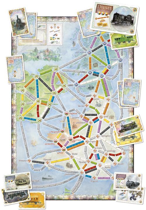 Produktbild Days of Wonder Zug um Zug: Vereinigtes Königreich Erweiterung (Deutsch, Französisch, Englisch)