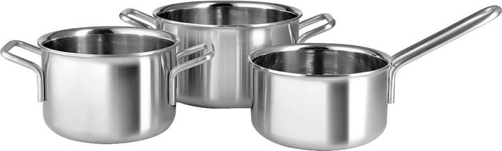 Eva Solo EvaTrio Edelstahl Topf im 3er-Set (Pfannenset + Topfset, Edelstahl, Aluminium)