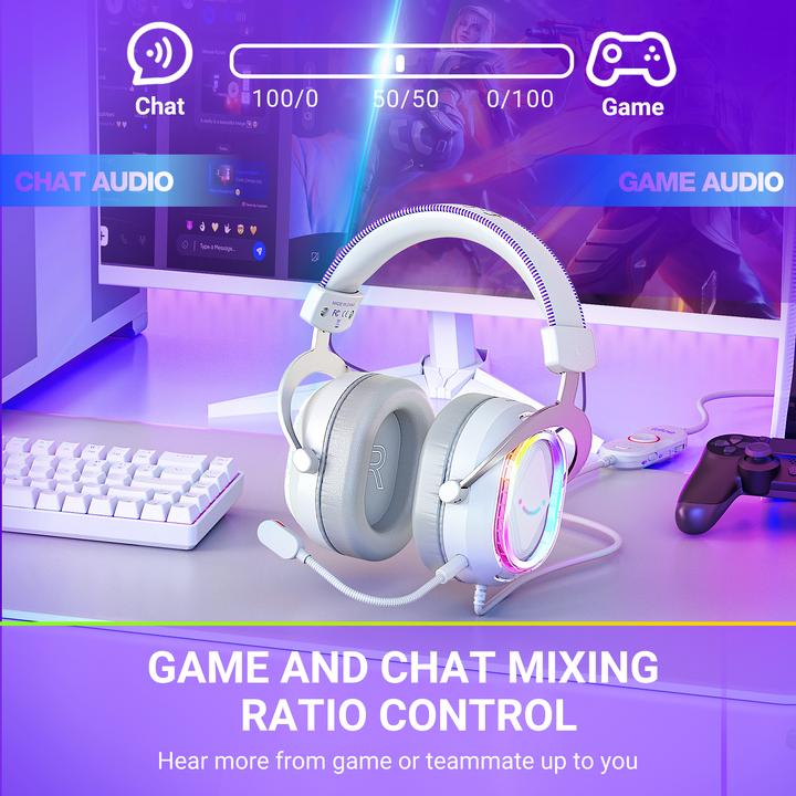 Produktbild Fifine H13-WP Gaming-Headset USB kabelgebunden mit LED (Kabelgebunden)