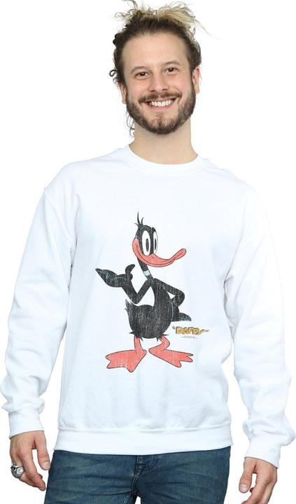 Produktbild Looney Tunes Daffy Duck Distressed Sweatshirt (M)