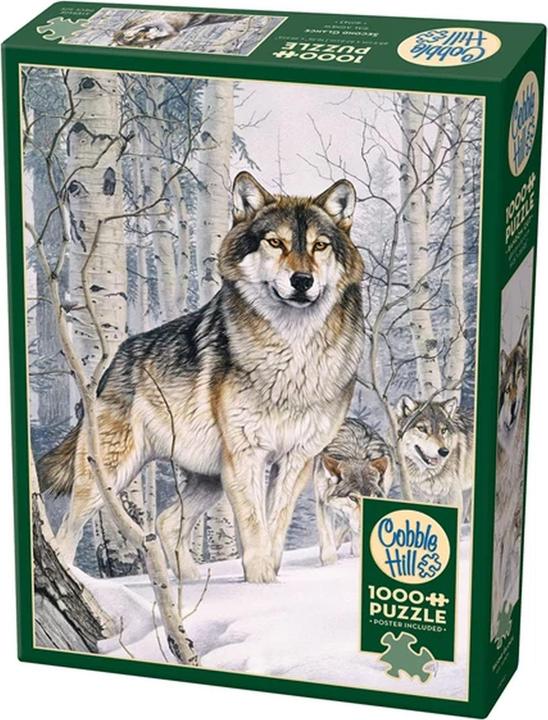Actual product image Cobble Hill Wolf in the winter forest 1000 parts (1000 pieces)