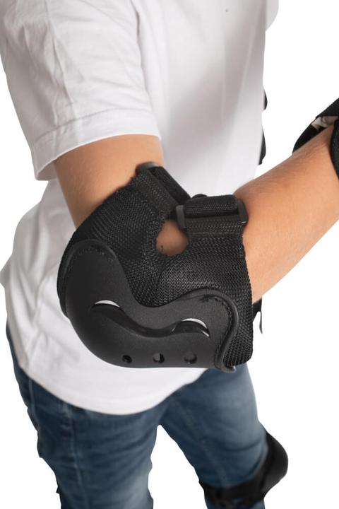 Actual product image New Sports Protector set (M, Elbow protectors, Wrist protectors, Knee pad, Unique specimen)