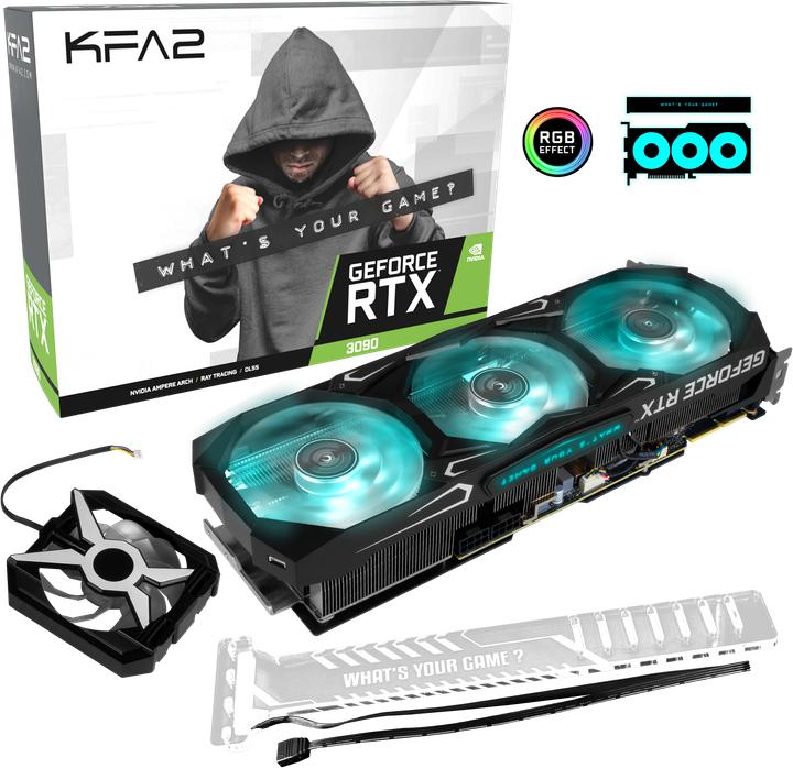 Actual product image KFA2 GeForce RTX 3090 SG 1-Click OC (24 GB)