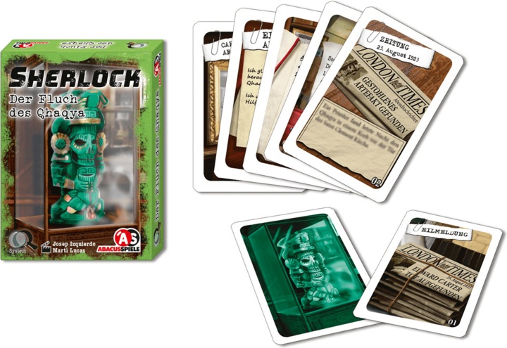 Actual product image Abacus Sherlock The Curse of Qhaqya (German)