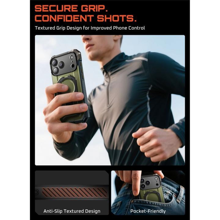 Actual product image Supcase UB Grip Mag MagSafe Case für iPhone 17 Pro Max - Grün (Apple iPhone 17 Pro Max)