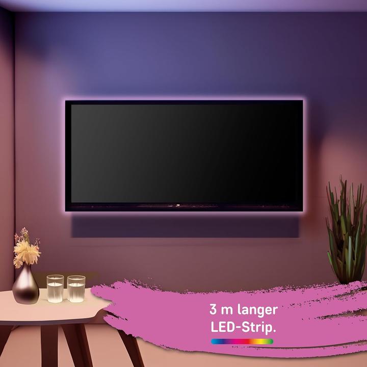 Image du produit Müller Licht Bande lumineuse LED Strip smart RGB 3m Music Sensor 21000119 (RGB, 300 cm, Intérieur)