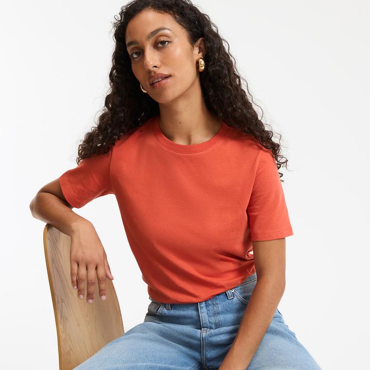 Image du produit La Redoute Collections T-Shirt mit rundem Ausschnitt und kurzen Ärmeln (M)