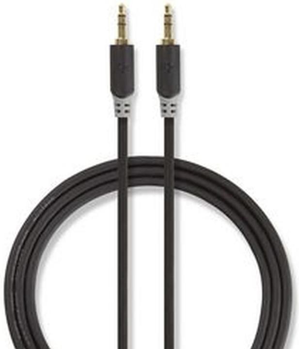 Produktbild Nedis Stereo-Audiokabel | 3.5 mm Stecker | 3.5 mm Stecker | Vergoldet | 3.00 m | rund | Anthrazit | (3 m)