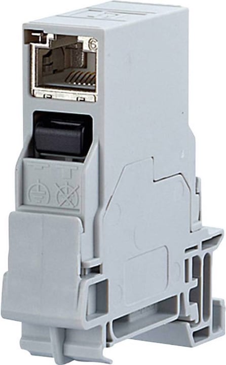 Metz Connect Presa di rete doppio attacco per guide top-hat 6