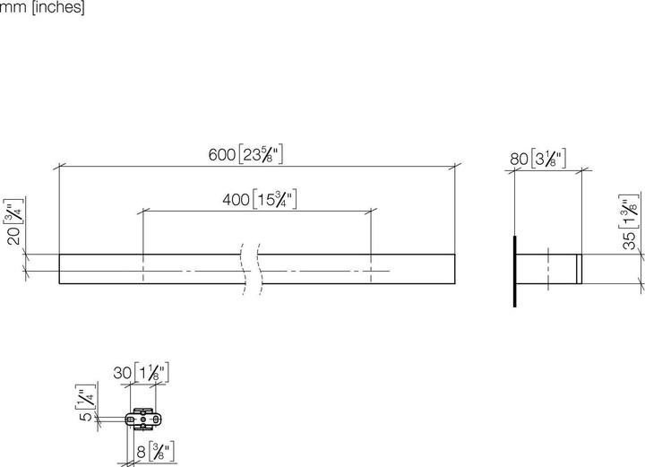 Actual product image Dornbracht Porte-serviettes, 83060780-47, 83060780-47