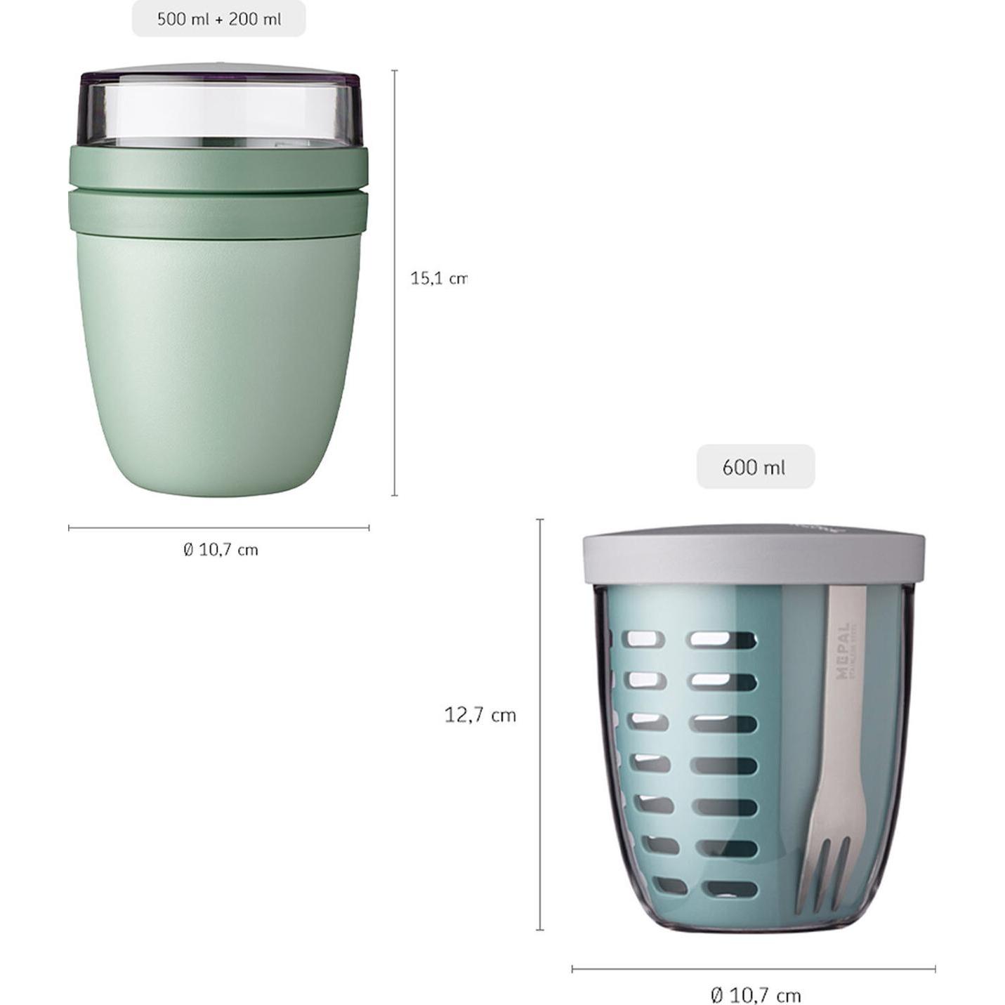 Thumbnail - Mepal Ellipse Lunchpot mit Fruitpot, Lunchbox, Schwarz