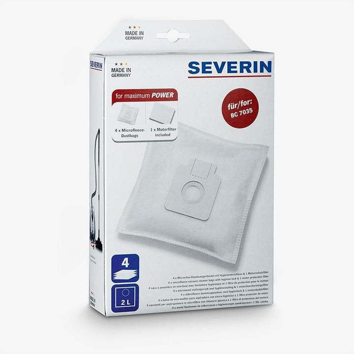 Actual product image Severin SB7211 Dust bag set white (4 x)