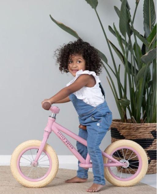 Actual product image Little Dutch Loopfiets - pink mat (12")