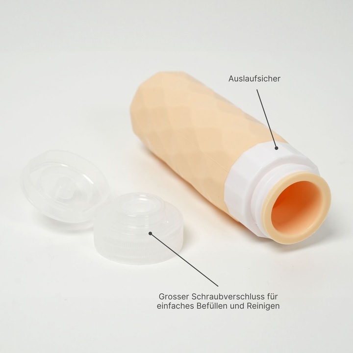 Produktbild Hermex Reiseflaschen 4er Set (Hygieneprodukt, Flüssigkeitsbeutel, Necessaire)