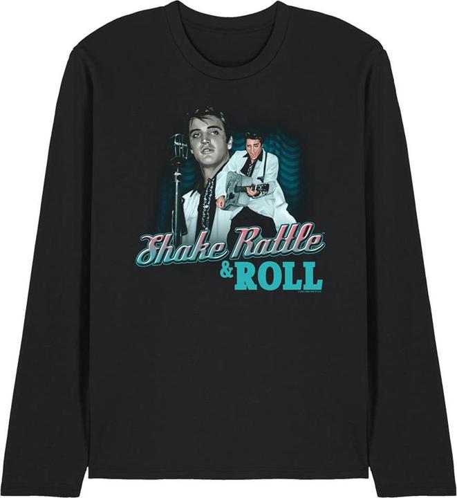 Produktbild Elvis Shake Rattle & Roll TShirt Langärmlig (S)