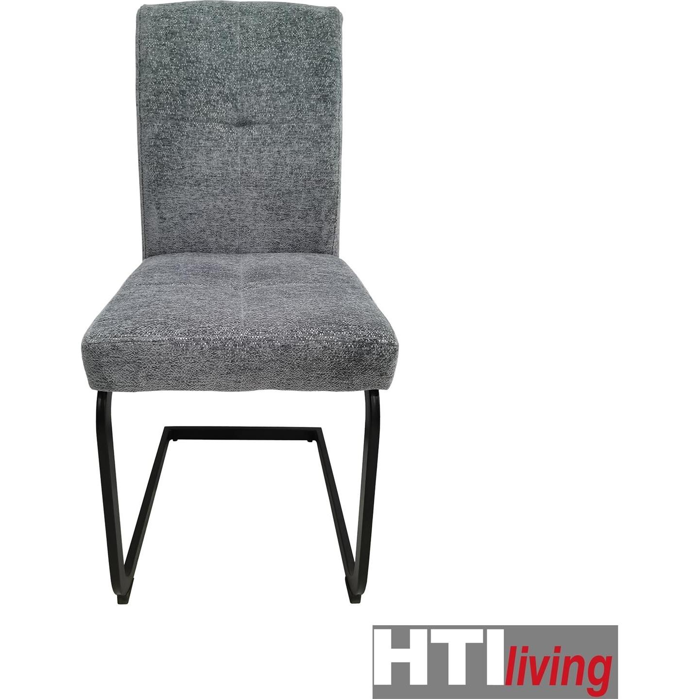 Thumbnail - HTI-Living, Stühle, Schwingstuhl 4er Set Kinsey Grau