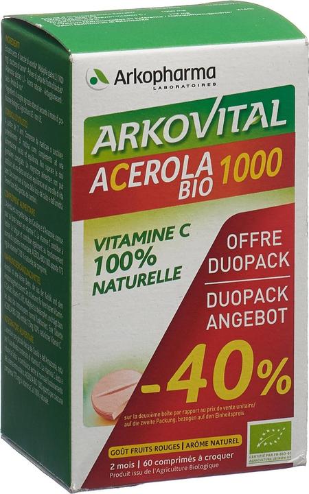 Produktbild Arkopharma Arkovital Acerola (60 Stück, Tabletten, 191 g)