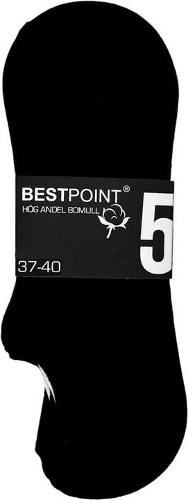 Immagine prodotto JTI Calzini di cotone - Nero - Confezione da 5 - Taglia 37-40 (Confezione da 5 pezzi, 37 - 40)