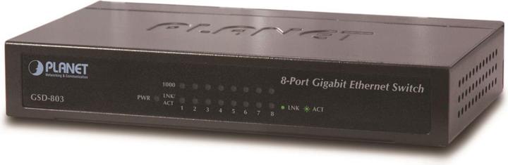 Produktbild Digitus 8 x 1000Base-T 16Gbps, 8K, 1Mbit PLANET / / Unmanaged (8 Ports)